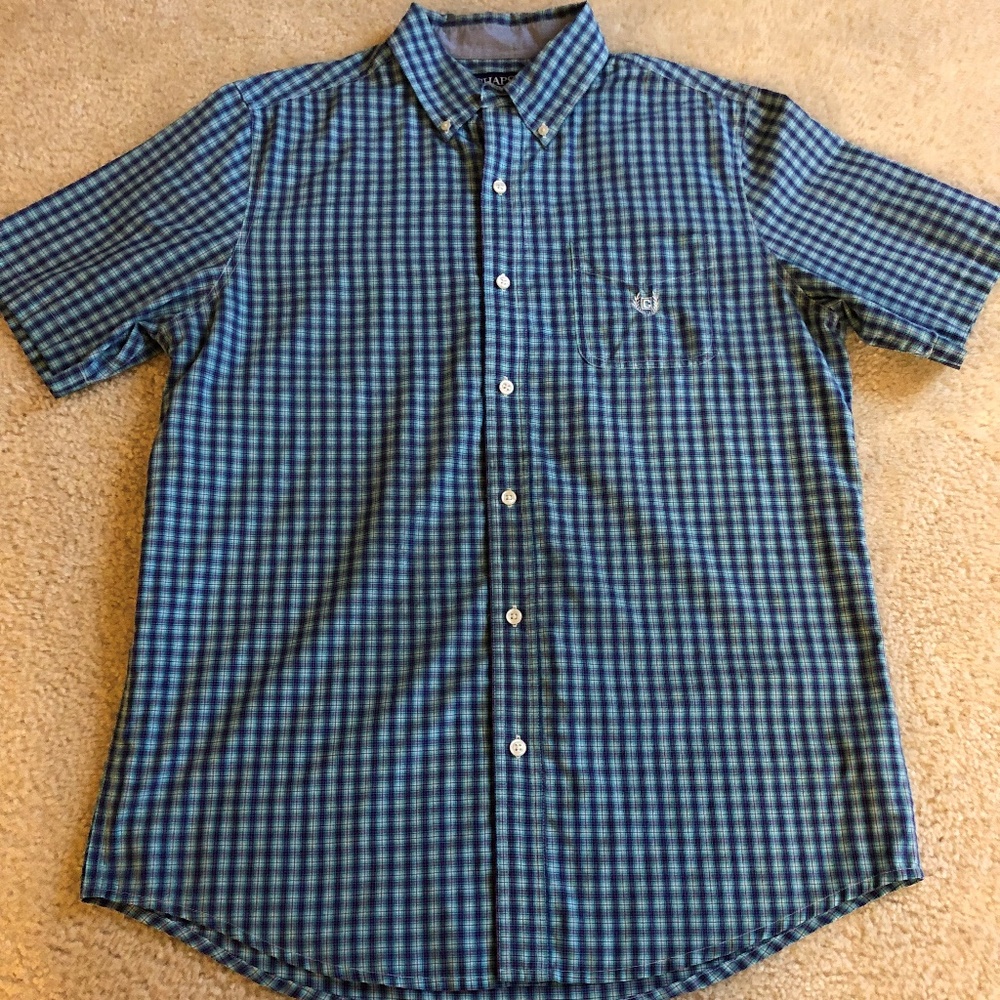 Men’s Chaps Easy Care Short Sleeve Size Medium